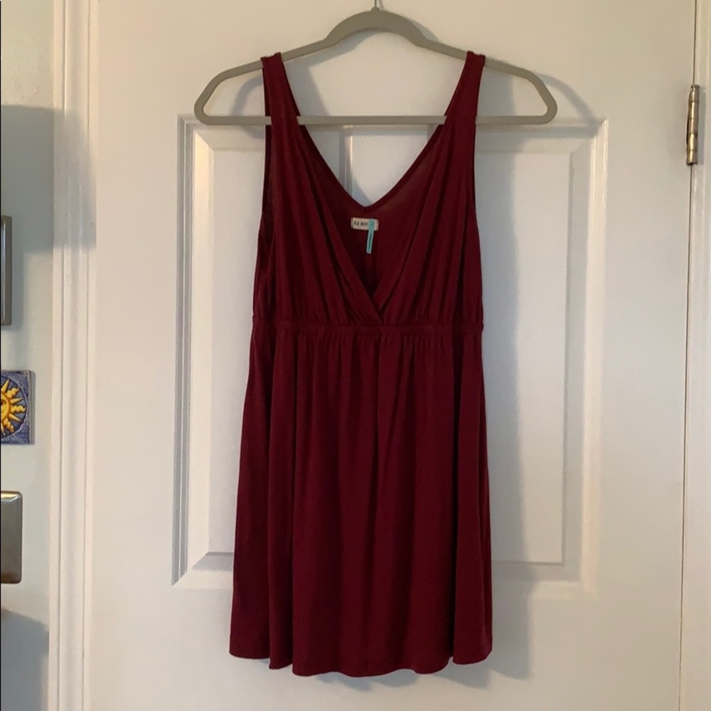 Garnet V-Neck and V-Back Dress